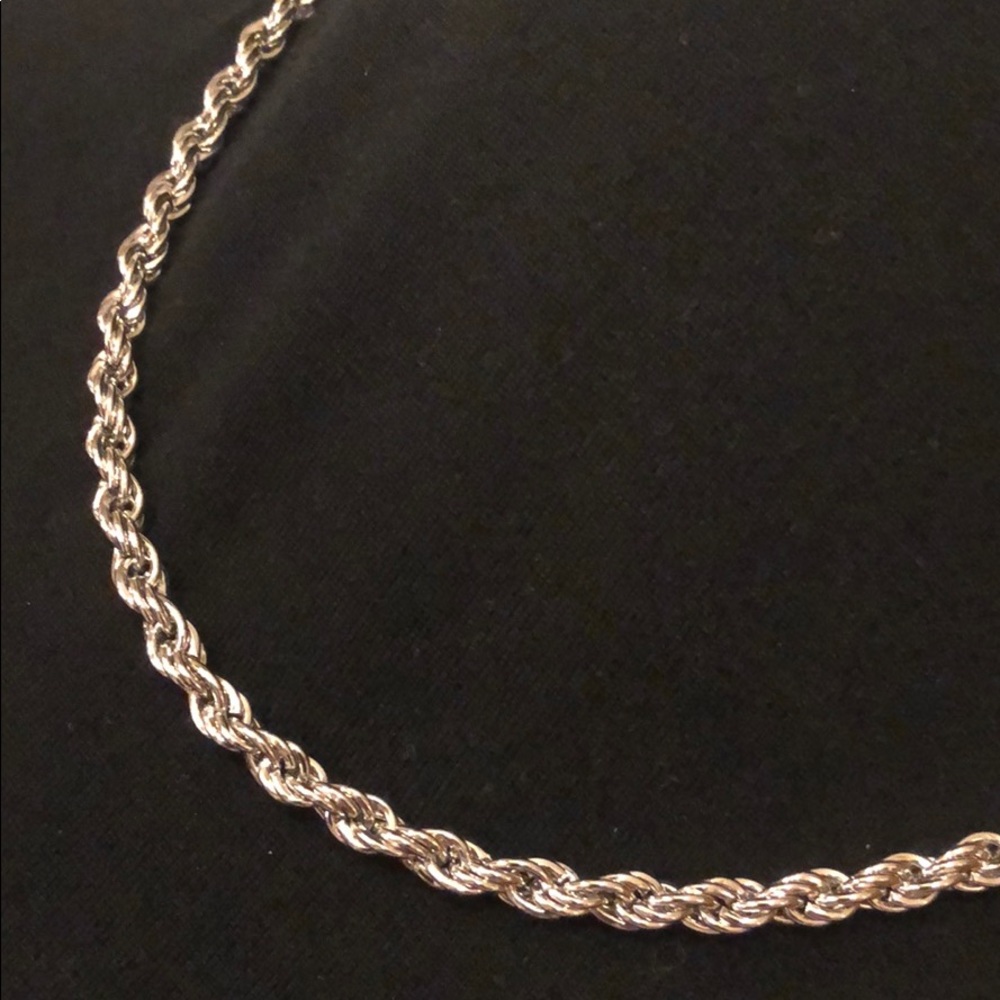 14KGP Silver Rope chain - Picture 2 of 7